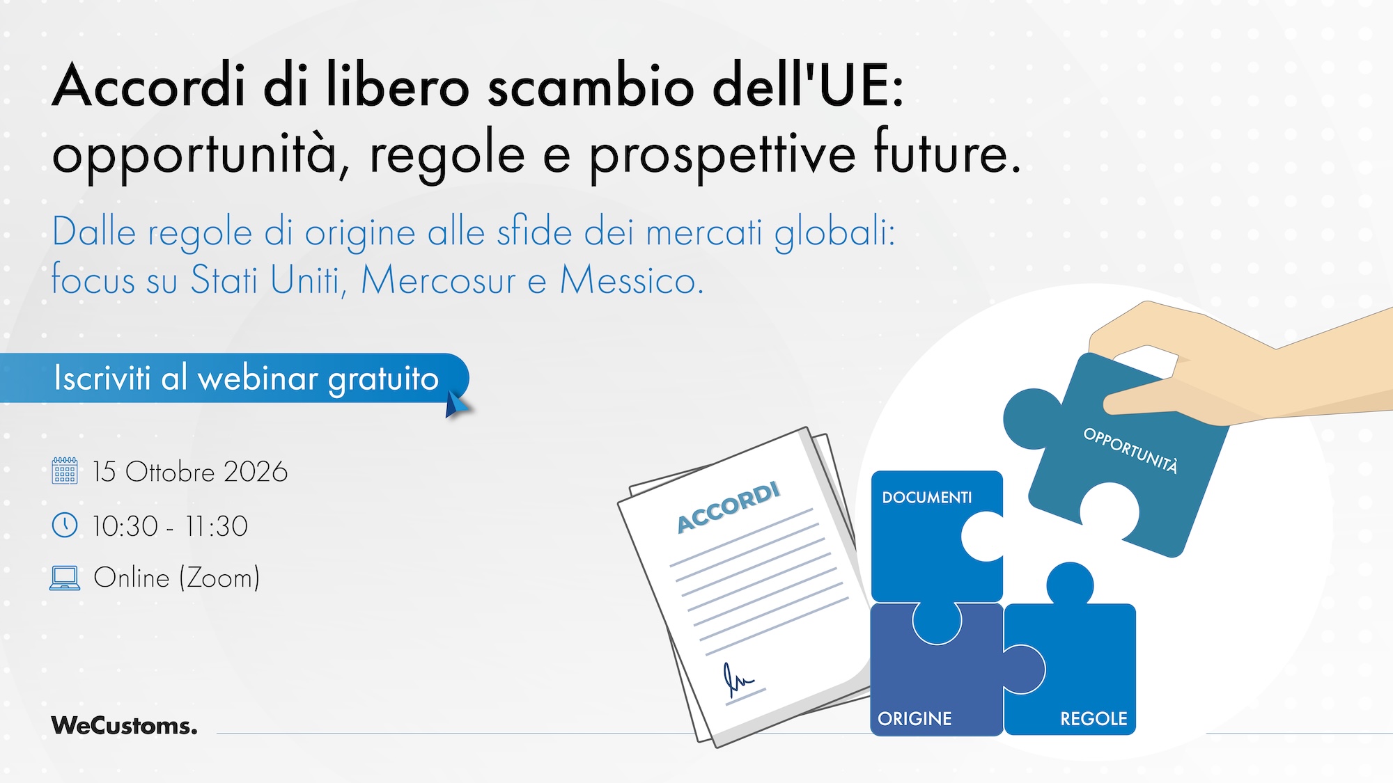 Webinar Accordi Libero Scambio
