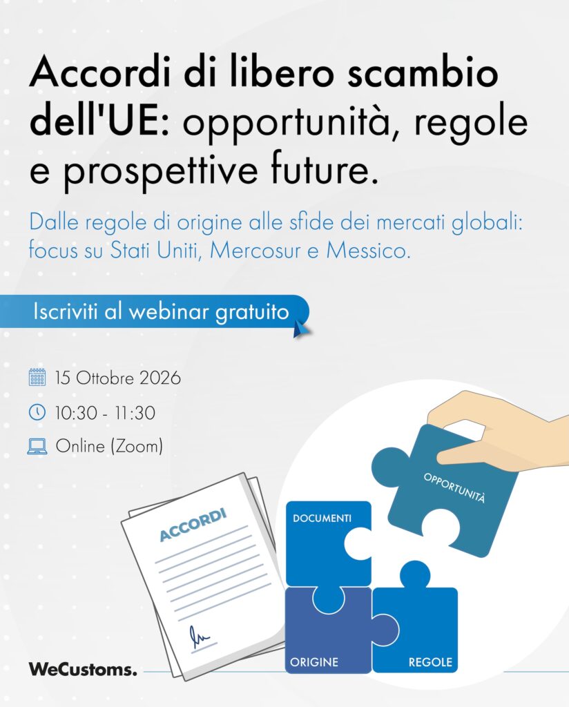 Webinar Accordi Libero Scambio
