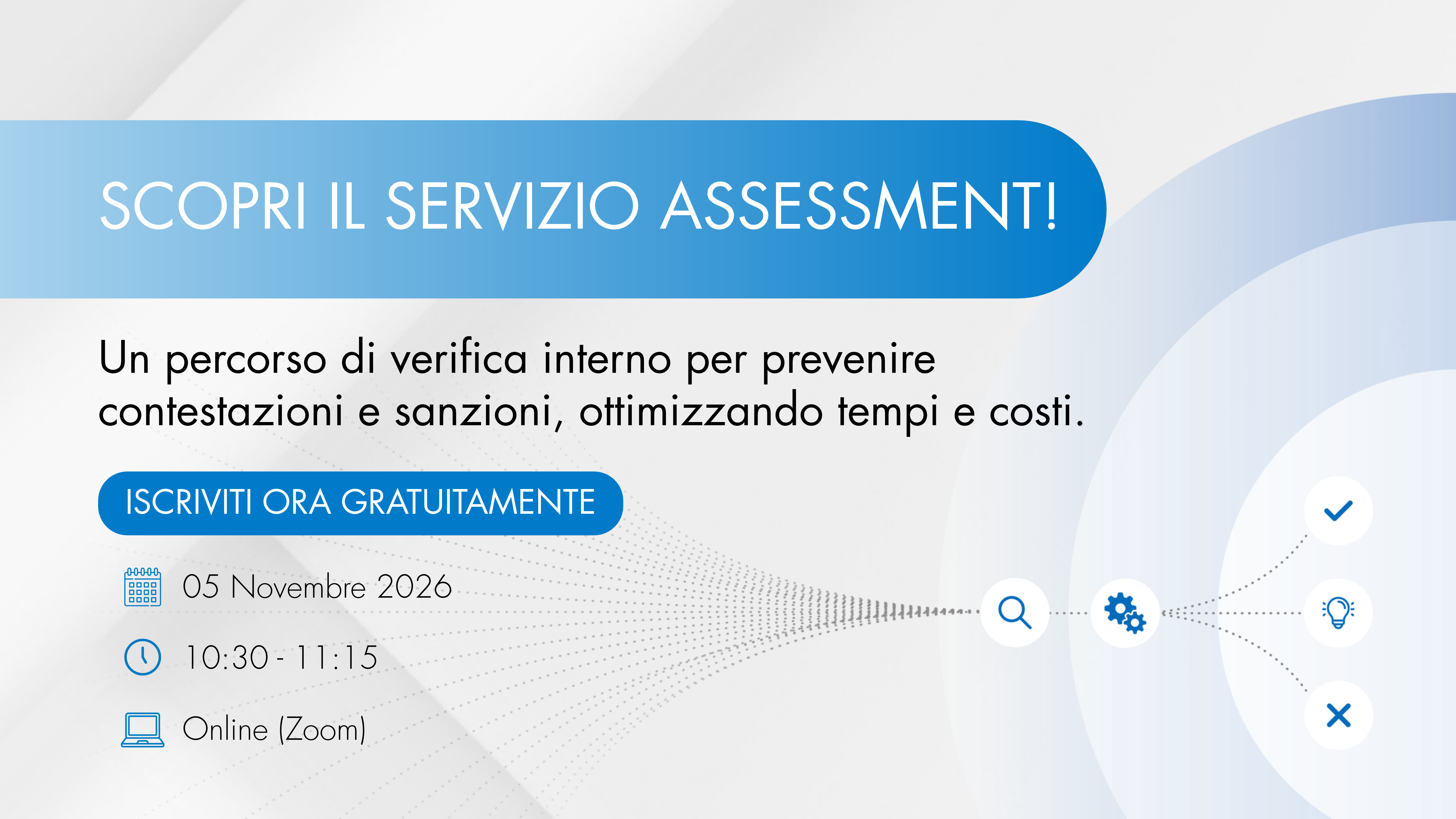 Webinar Assessment - iscriviti subito